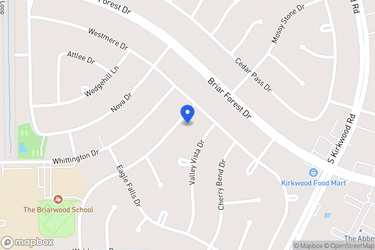 Map of 12011 Sugar Springs Dr, Houston