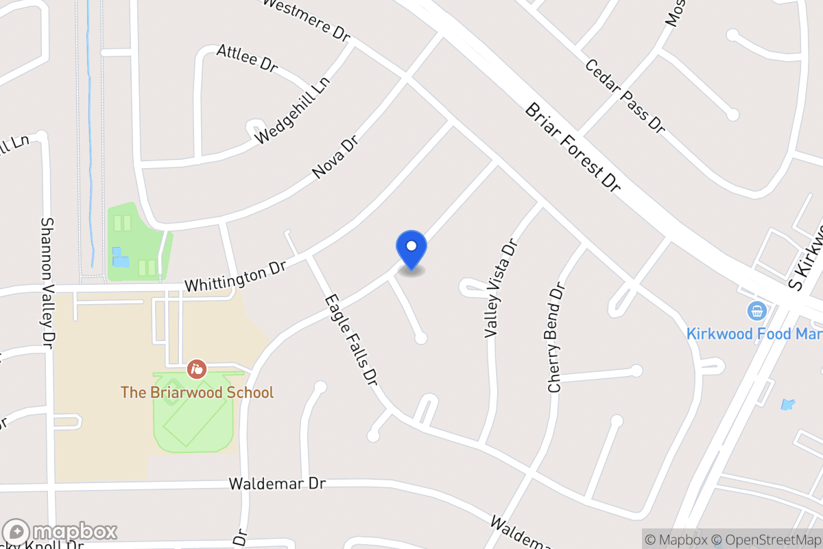 Map of 1803 Berryfield Dr, Houston