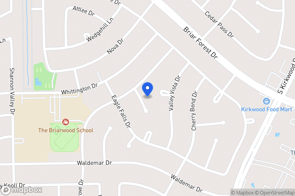 Map of 1811 Berryfield Dr, Houston