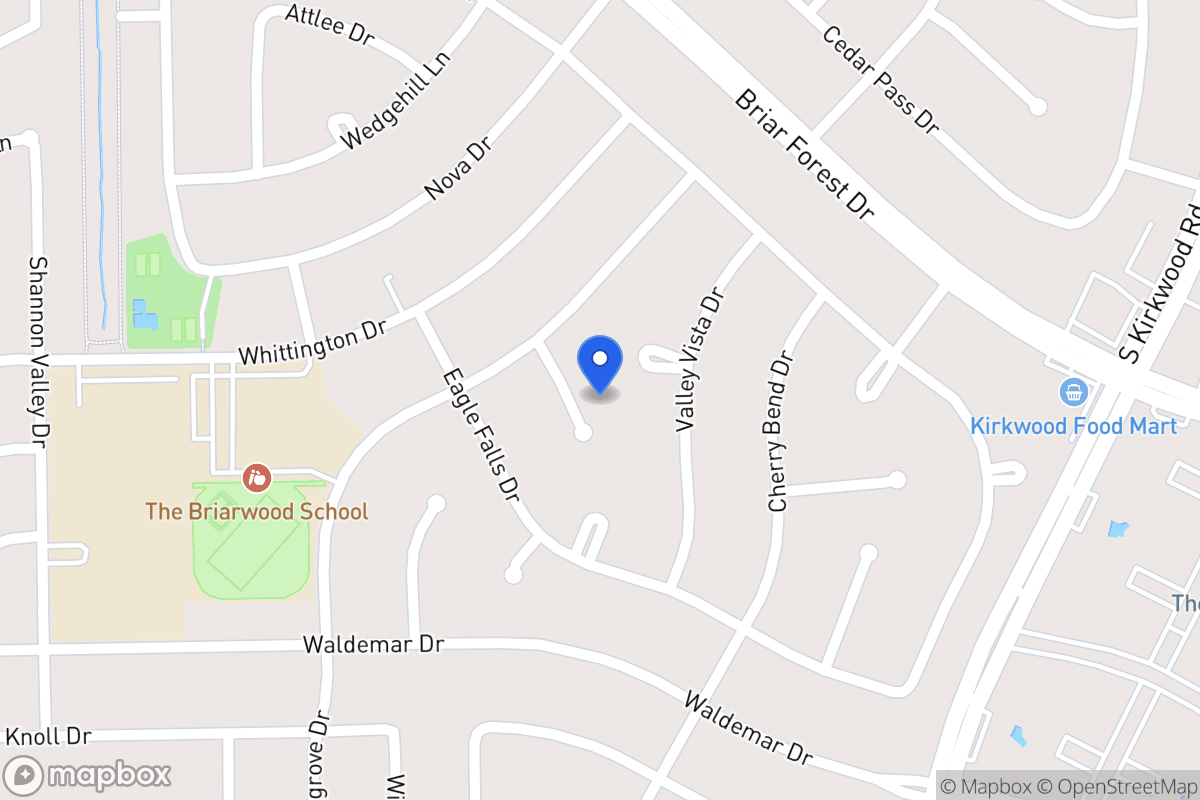 Map of 1815 Berryfield Dr, Houston