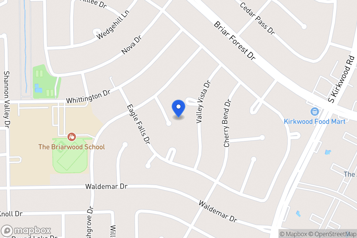 Map of 1819 Berryfield Dr, Houston