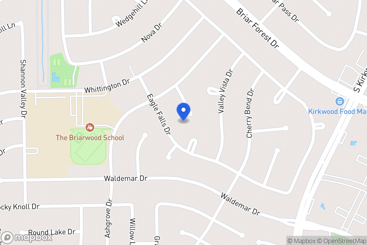 Map of 1818 Berryfield Dr, Houston