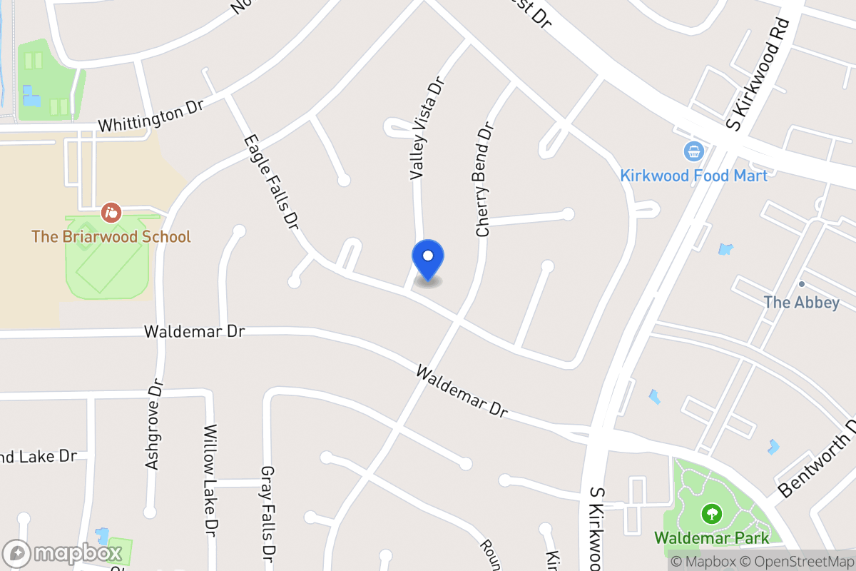 Map of 1823 Valley Vista Dr, Houston