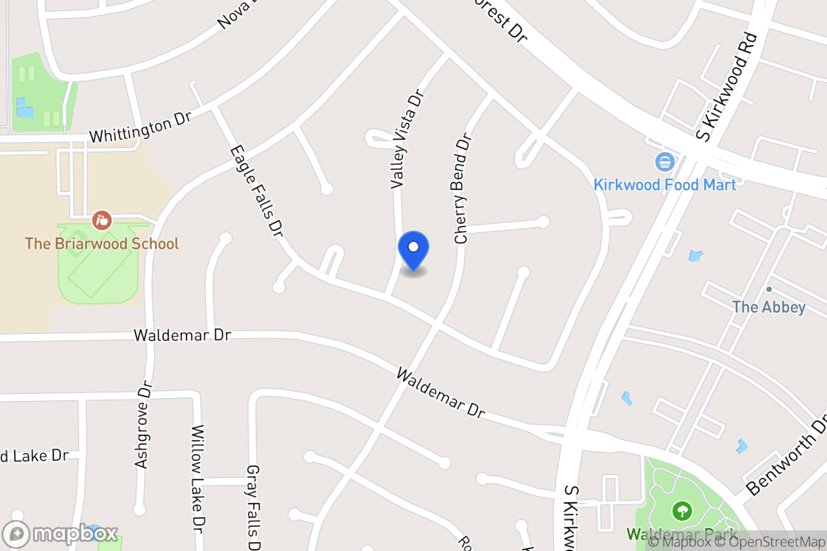 Map of 1819 Valley Vista Dr, Houston