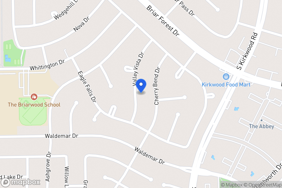 Map of 1803 Valley Vista Dr, Houston
