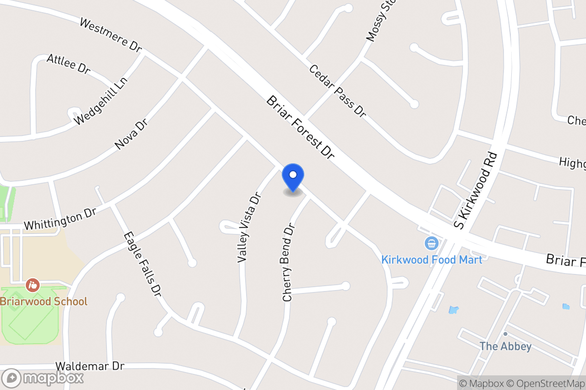 Map of 1702 Cherry Bend Dr, Houston