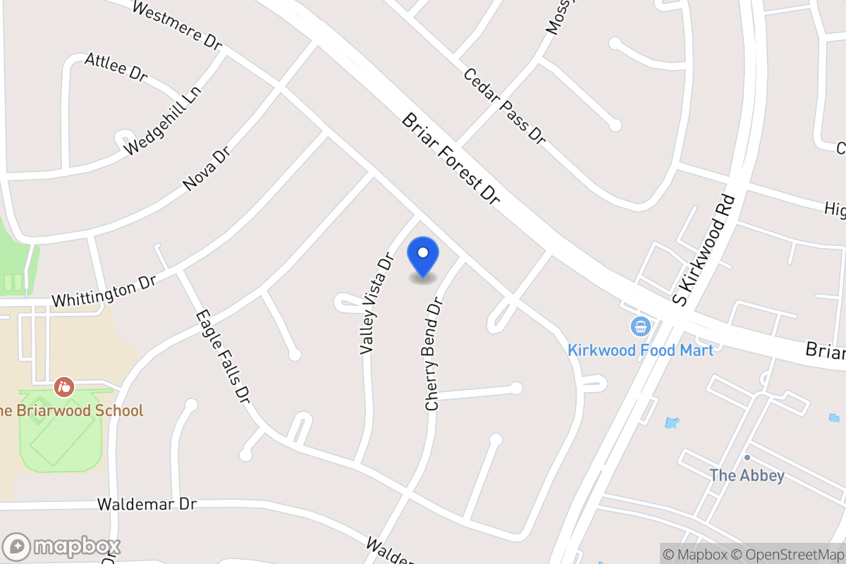 Map of 1710 Cherry Bend Dr, Houston