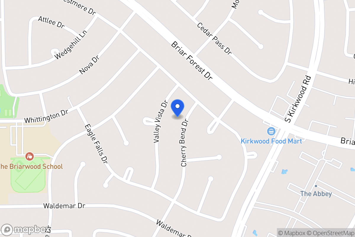 Map of 1714 Cherry Bend Dr, Houston