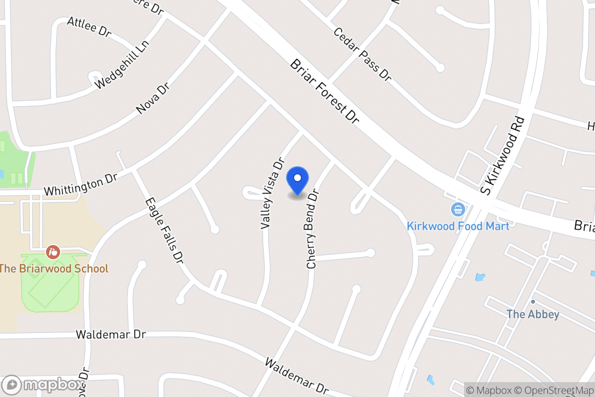Map of 1718 Cherry Bend Dr, Houston