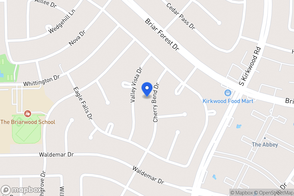 Map of 1726 Cherry Bend Dr, Houston