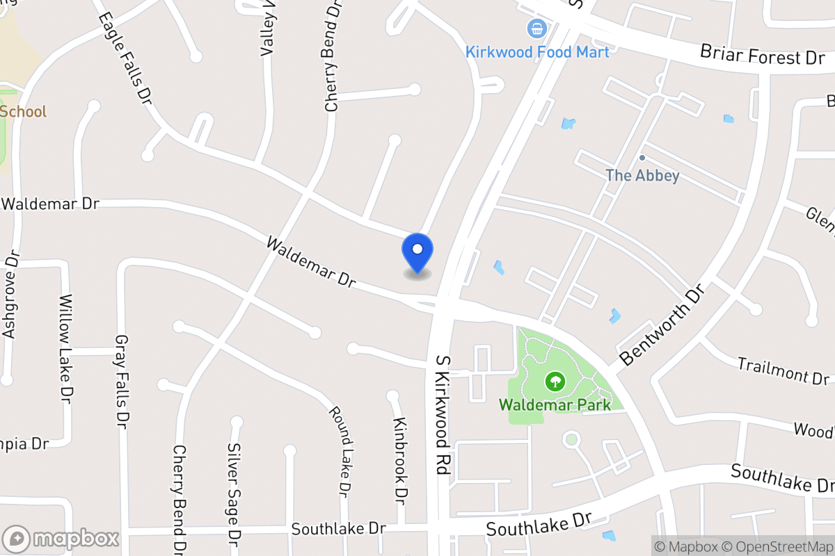 Map of 11906 Waldemar Dr, Houston