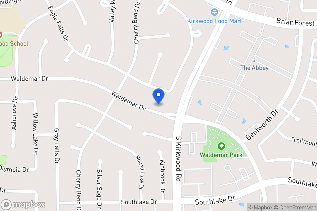 Map of 11914 Waldemar Dr, Houston