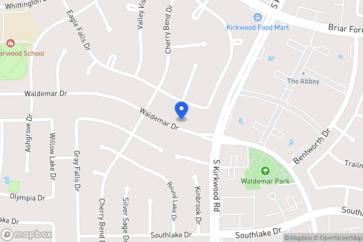 Map of 11922 Waldemar Dr, Houston