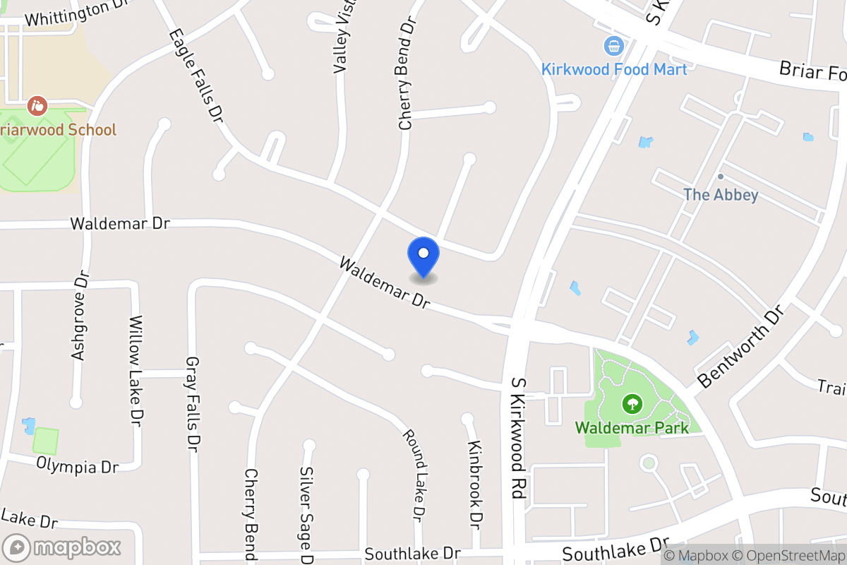 Map of 11926 Waldemar Dr, Houston