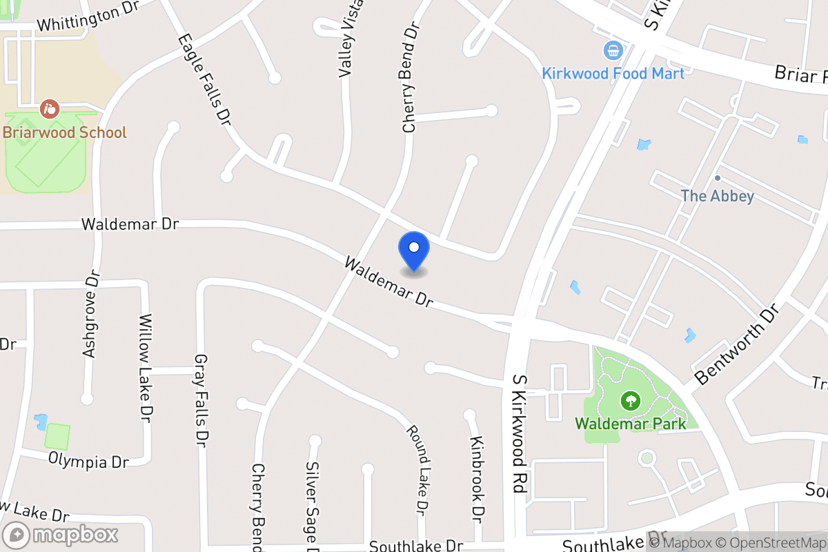 Map of 11930 Waldemar Dr, Houston