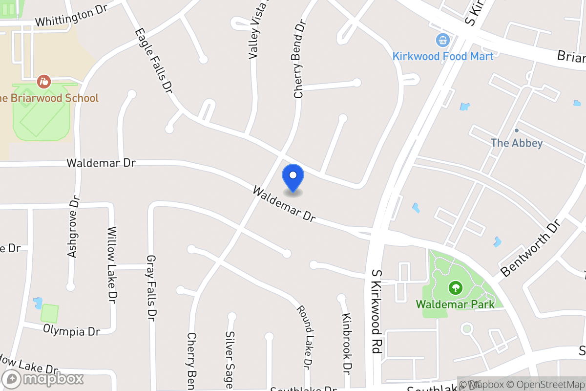 Map of 11934 Waldemar Dr, Houston