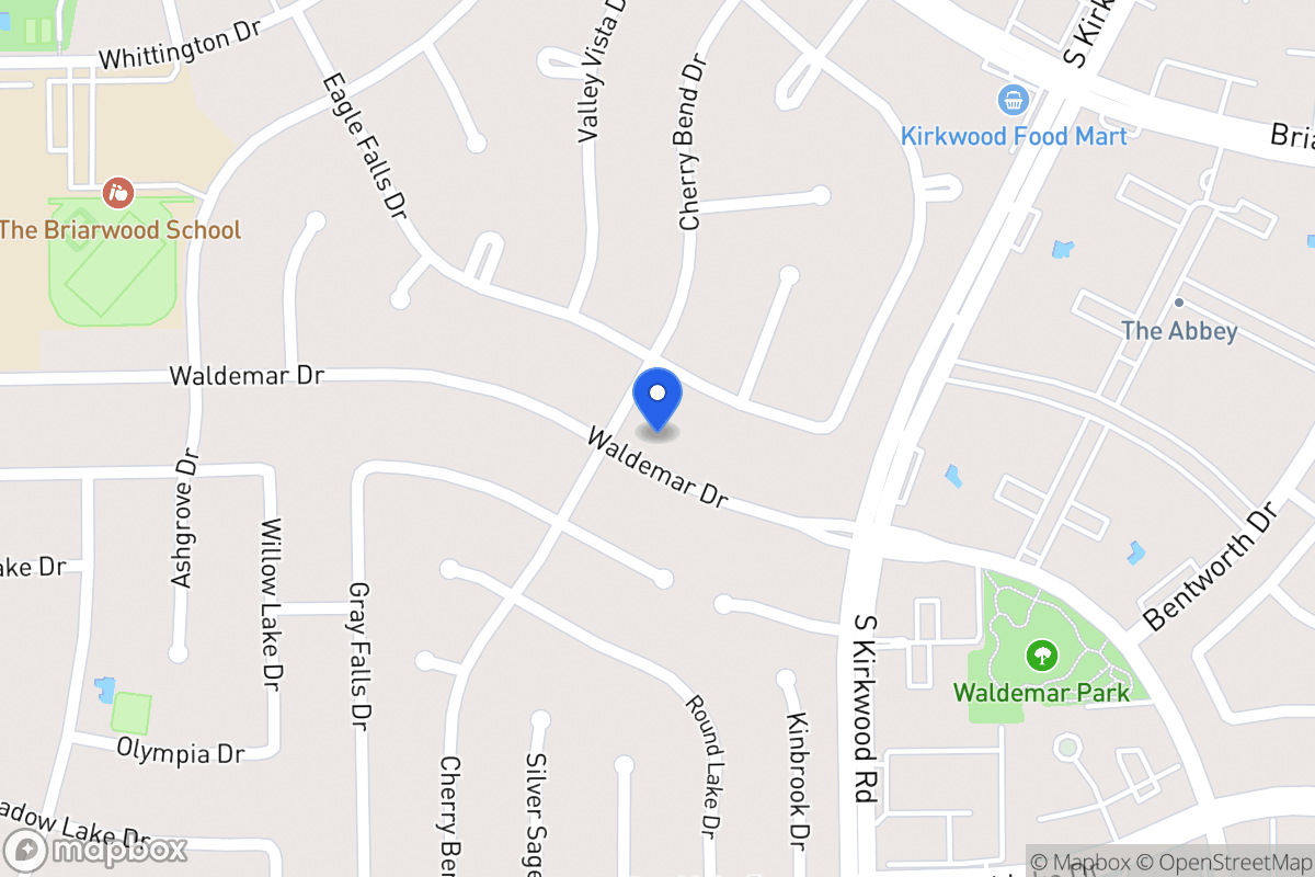 Map of 11938 Waldemar Dr, Houston