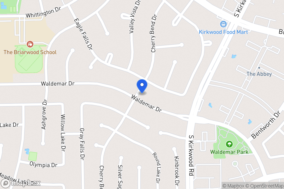 Map of 11942 Waldemar Dr, Houston