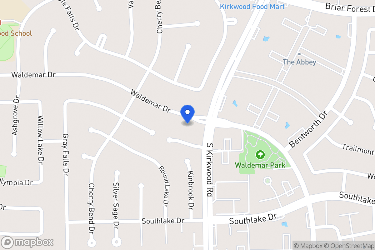 Map of 11911 Waldemar Dr, Houston