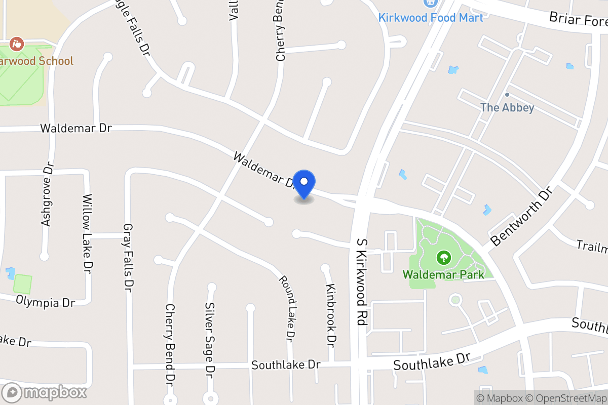Map of 11919 Waldemar Dr, Houston