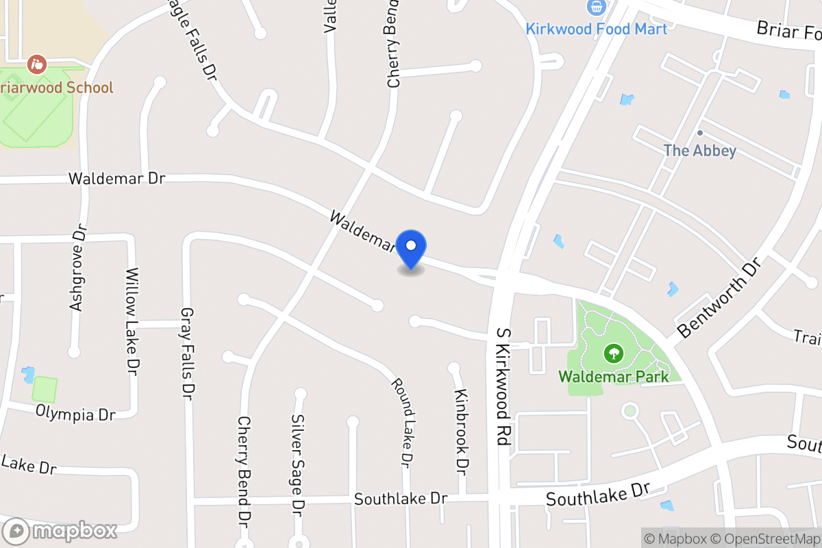 Map of 11923 Waldemar Dr, Houston