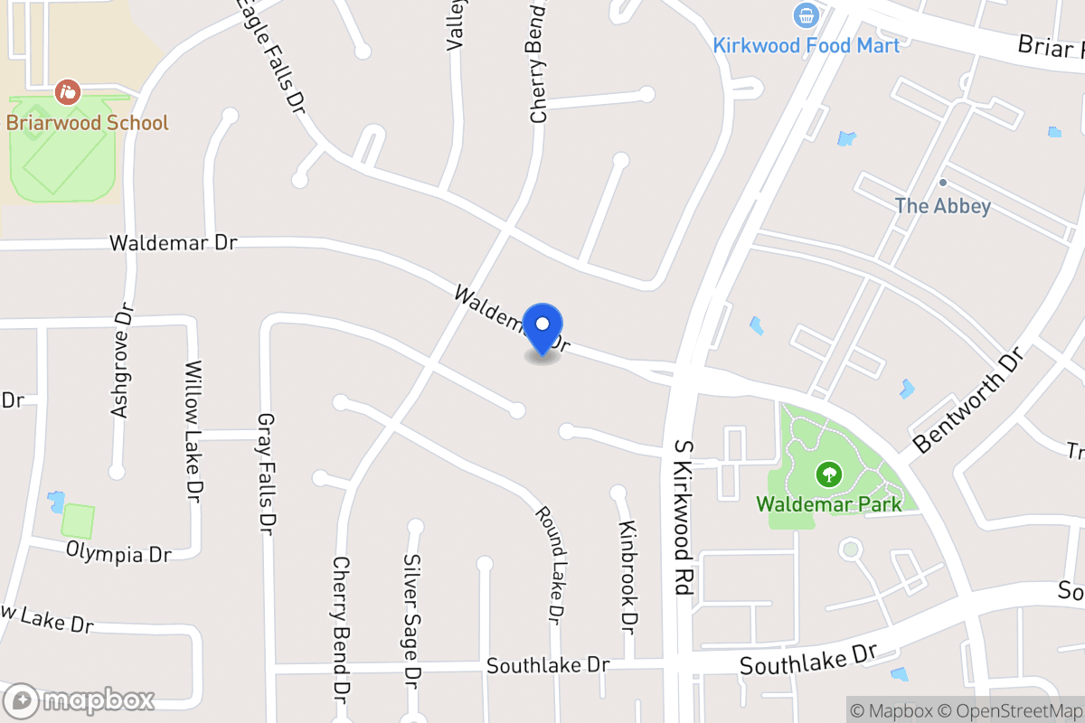 Map of 11927 Waldemar Dr, Houston