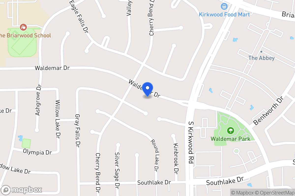 Map of 11931 Waldemar Dr, Houston