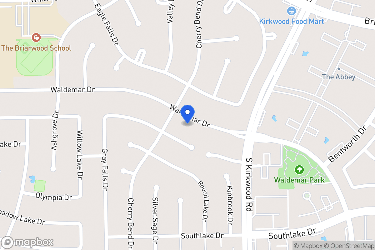 Map of 11935 Waldemar Dr, Houston
