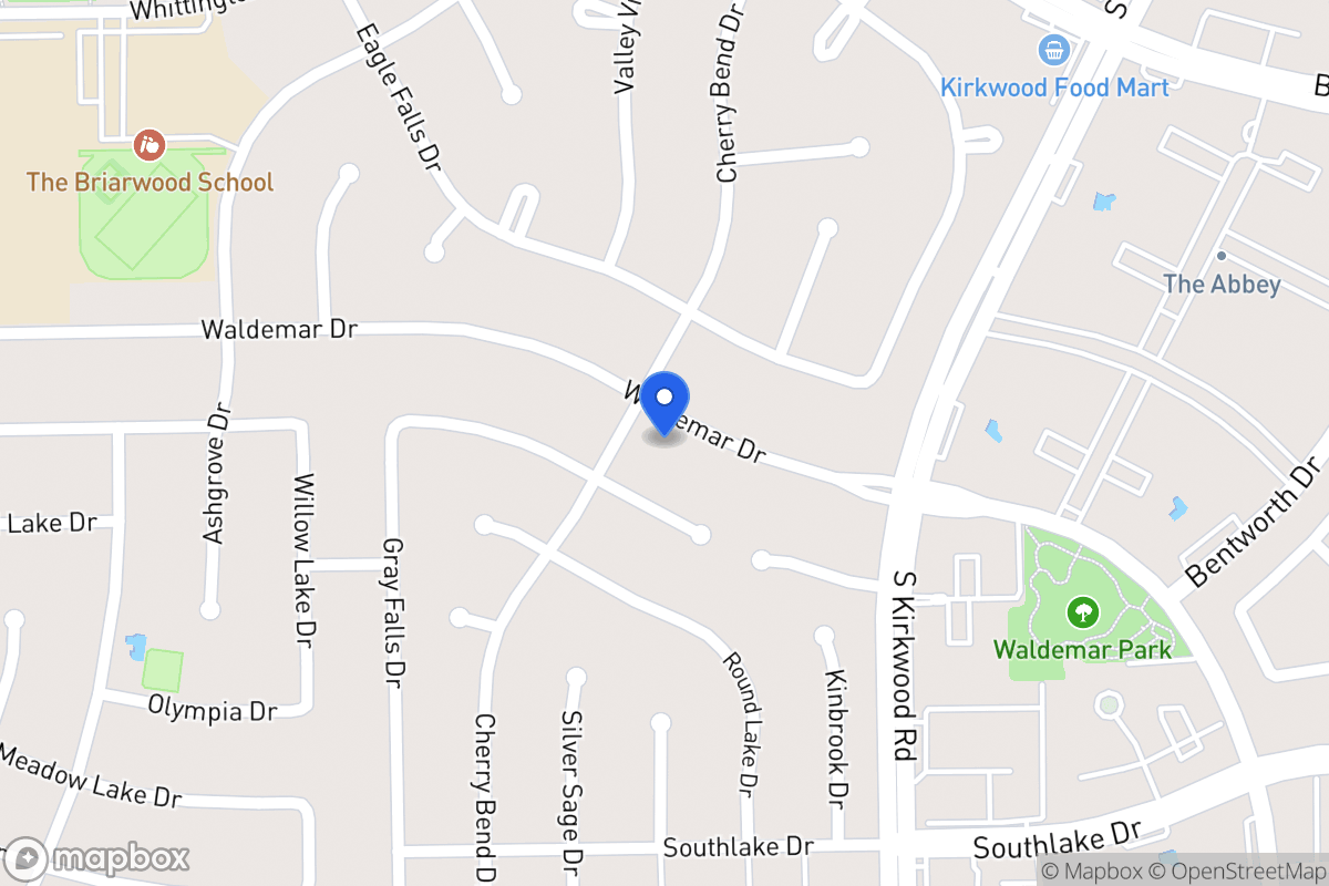 Map of 11939 Waldemar Dr, Houston