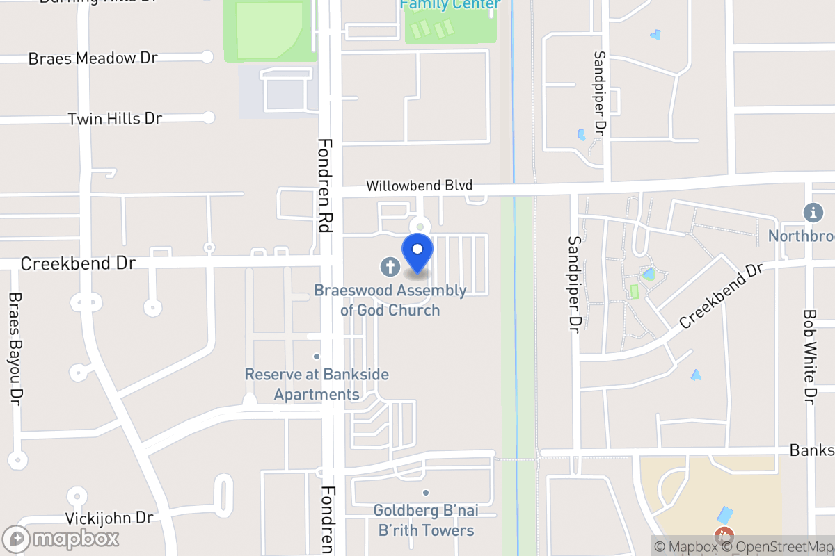 Map of 10611 Fondren Rd, Houston