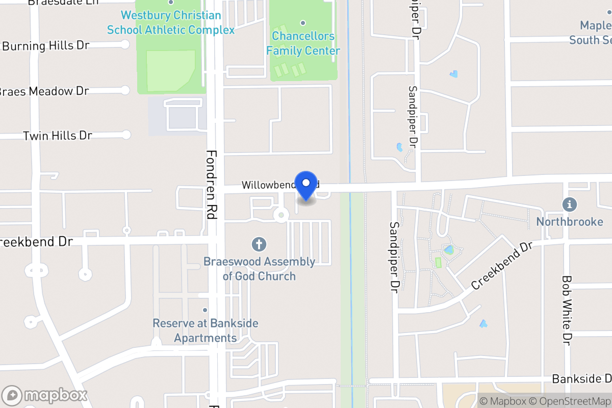 Map of Willowbend, Houston