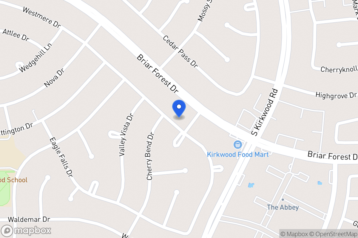 Map of 11850 Westmere Dr, Houston