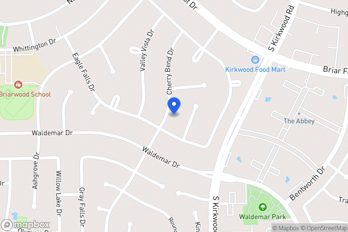 Map of 1819 Cherry Bend Dr, Houston