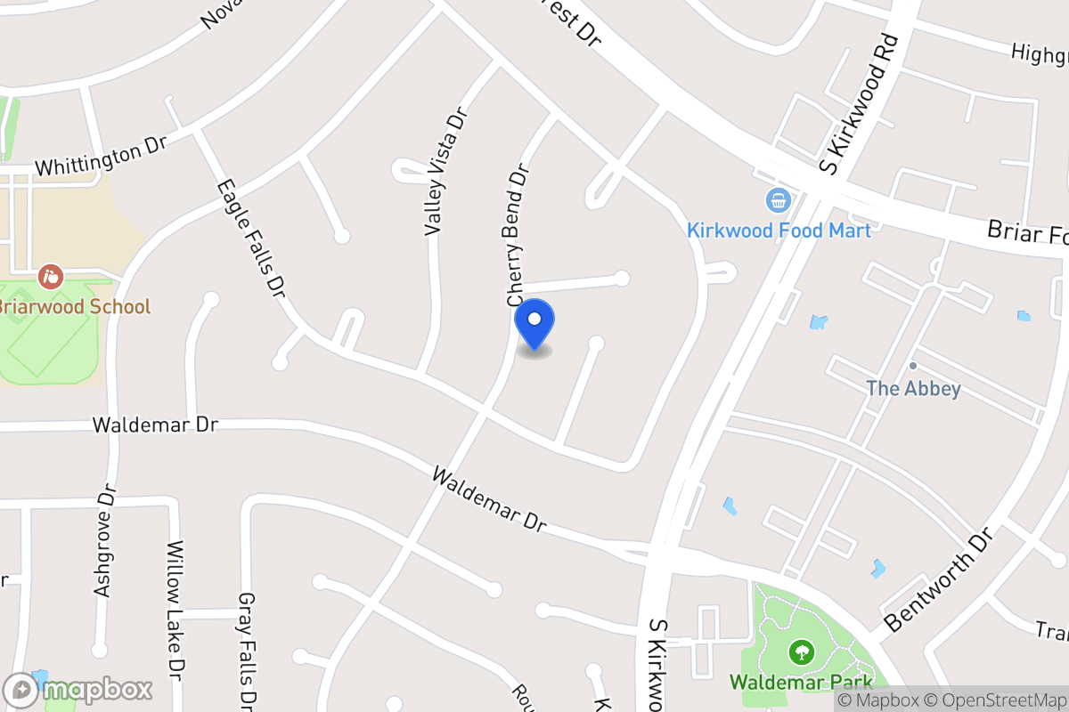 Map of 1815 Cherry Bend Dr, Houston