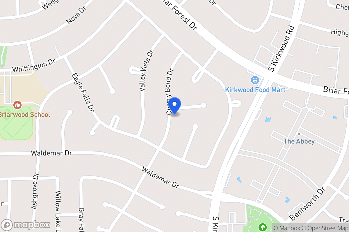 Map of 11831 Spruce Hill Dr, Houston