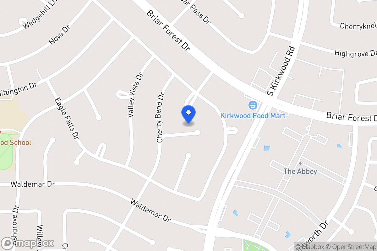 Map of 11814 Spruce Hill Dr, Houston
