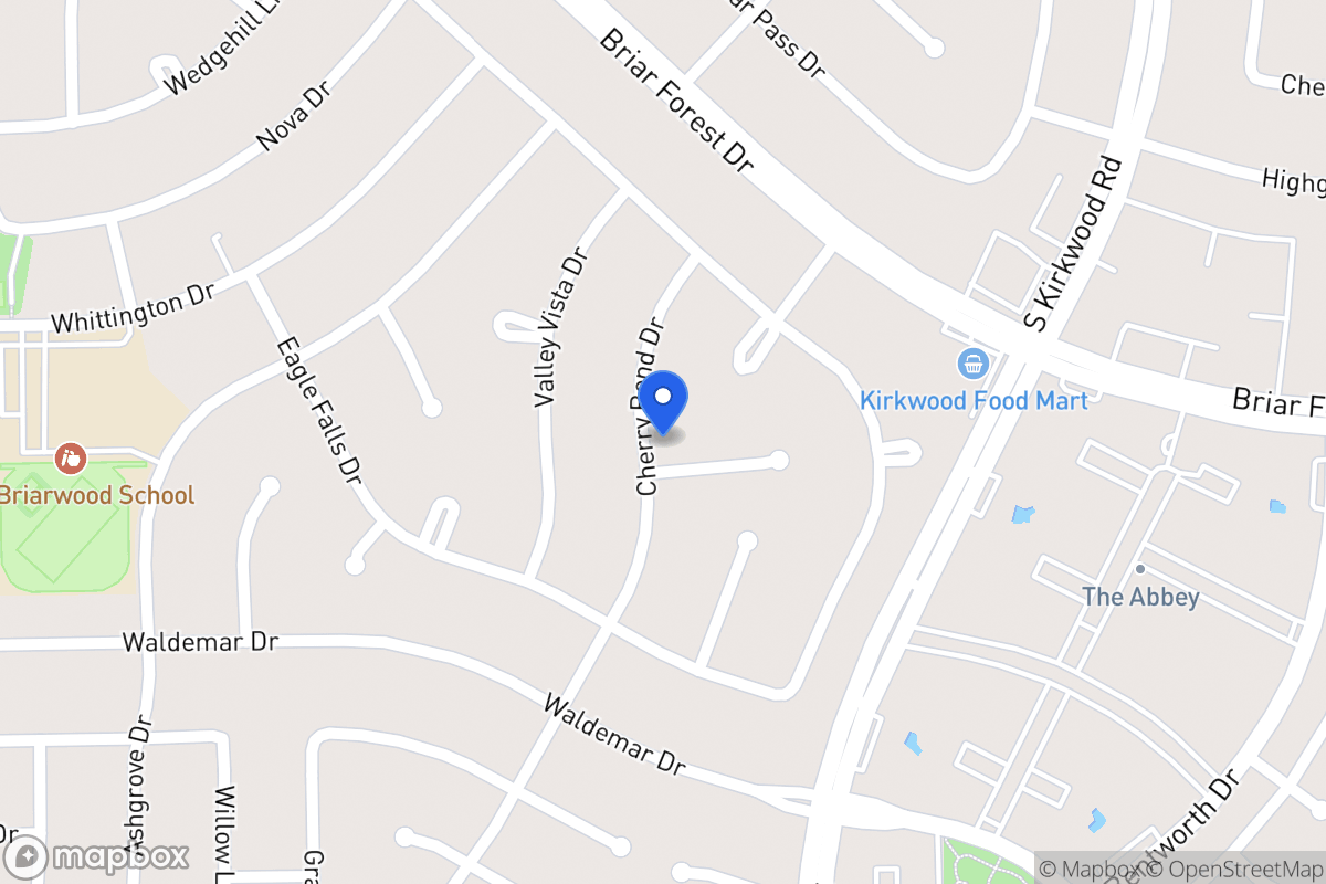 Map of 11830 Spruce Hill Dr, Houston