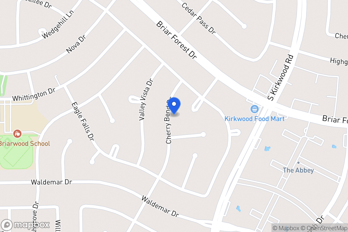 Map of 1727 Cherry Bend Dr, Houston