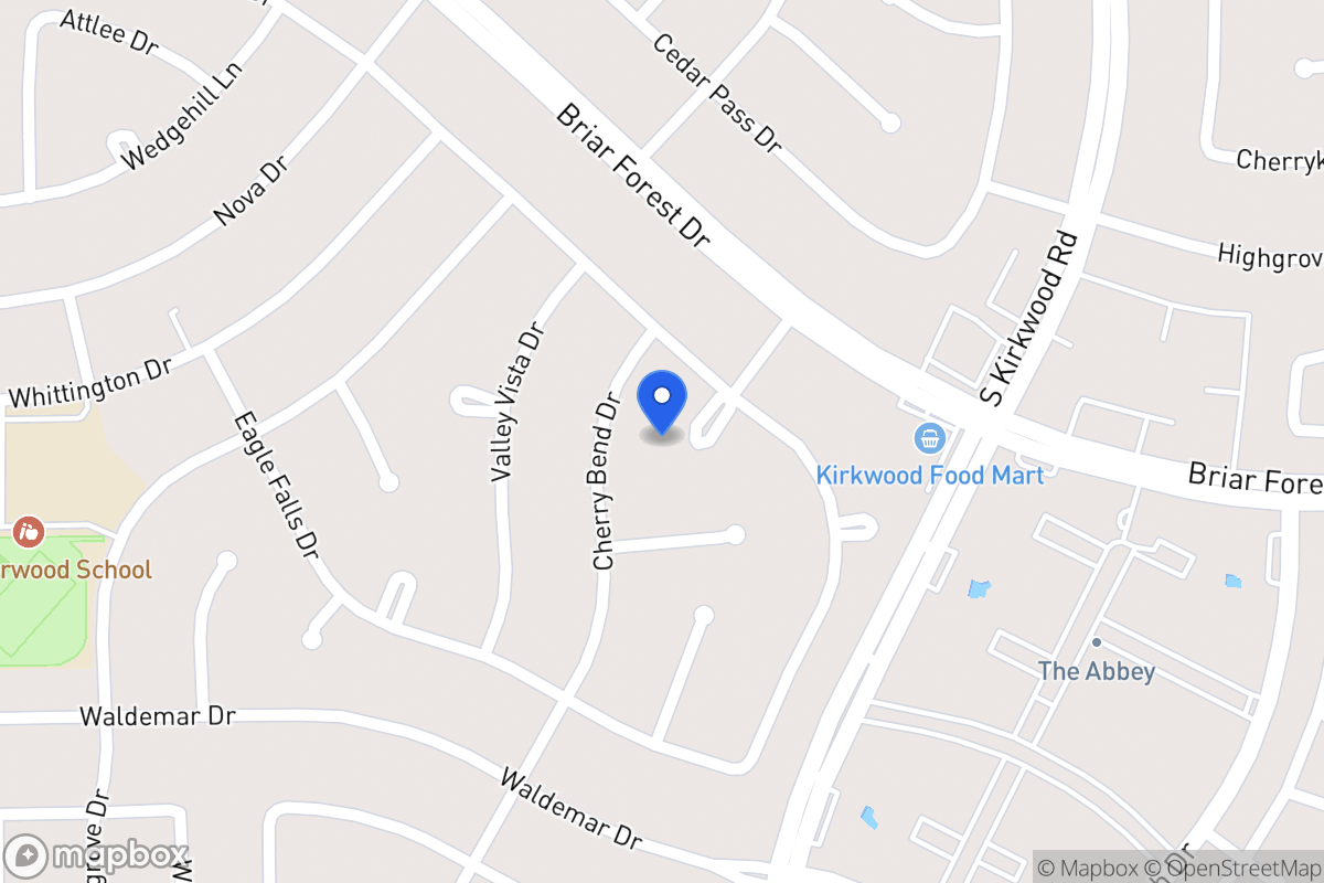 Map of 1710 Beech Bend Dr, Houston