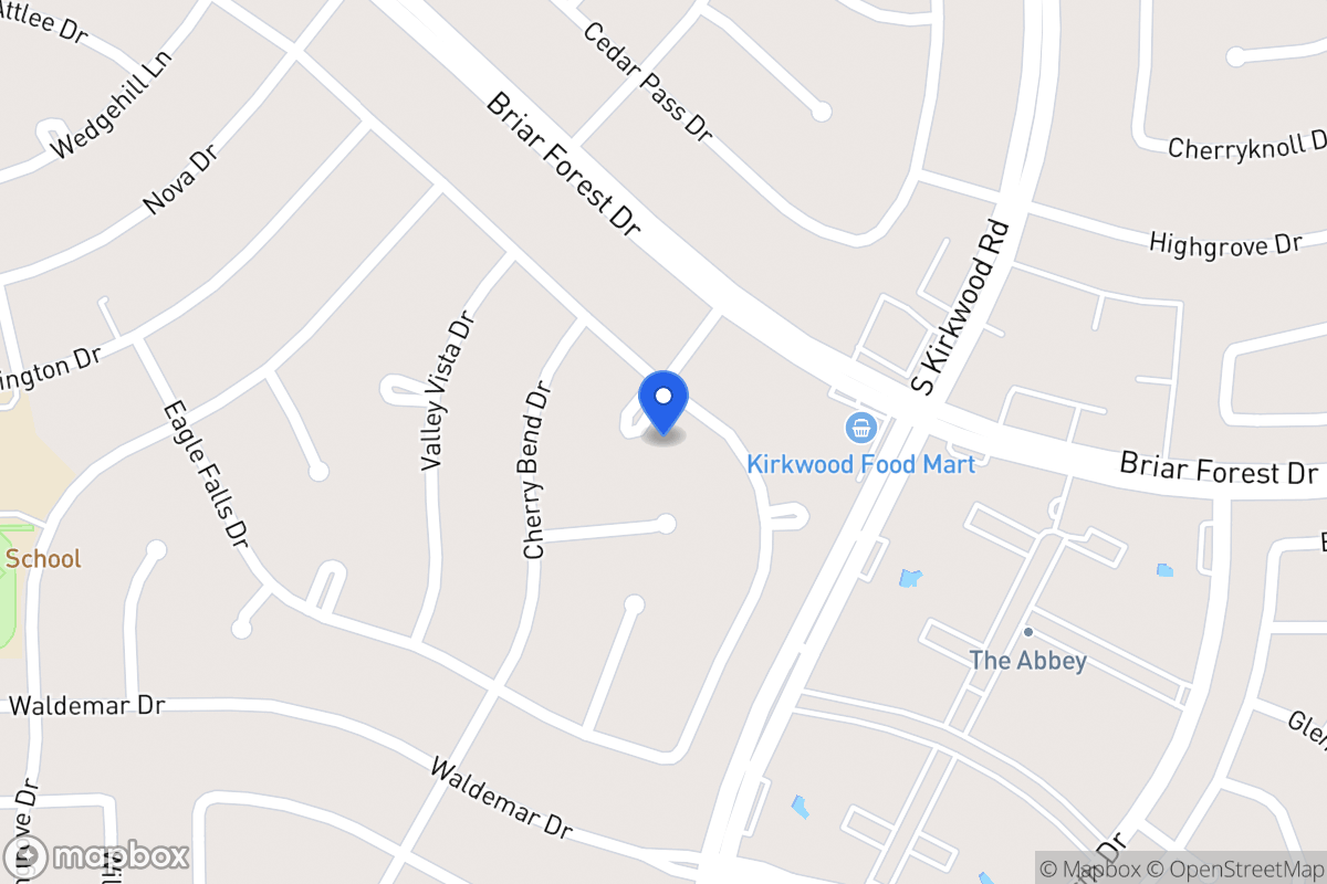 Map of 1707 Beech Bend Dr, Houston