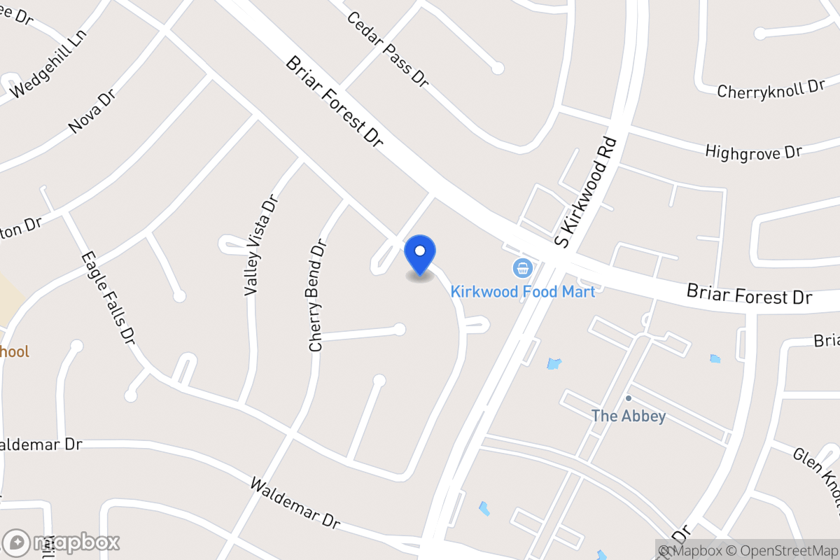 Map of 11835 Westmere Dr, Houston