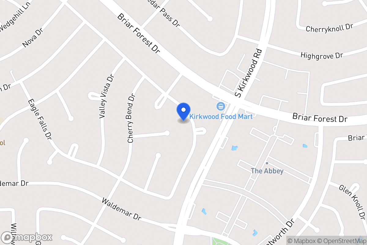 Map of 11831 Westmere Dr, Houston