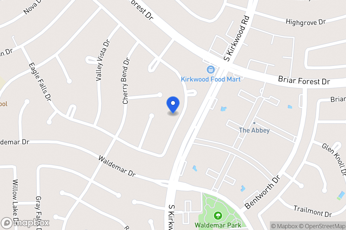 Map of 11819 Westmere Dr, Houston