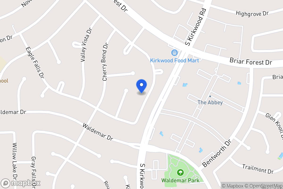 Map of 11817 Westmere Dr, Houston