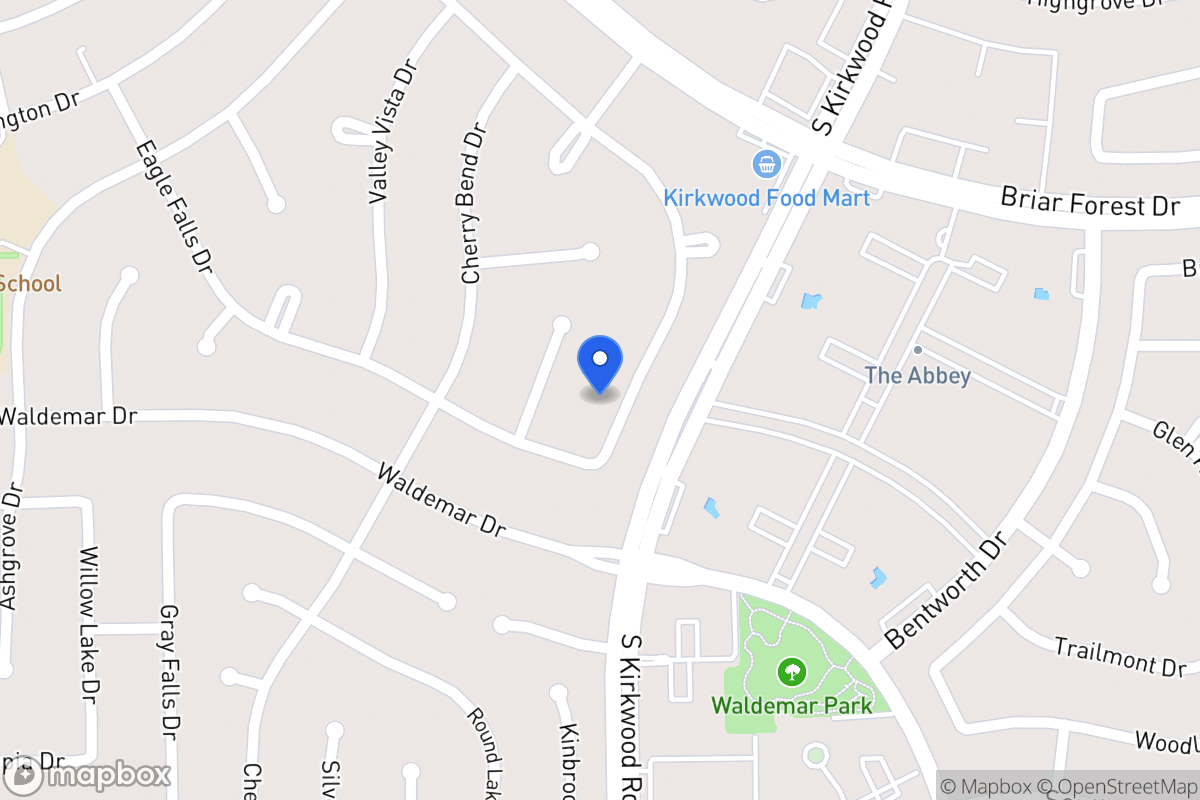 Map of 11811 Westmere Dr, Houston