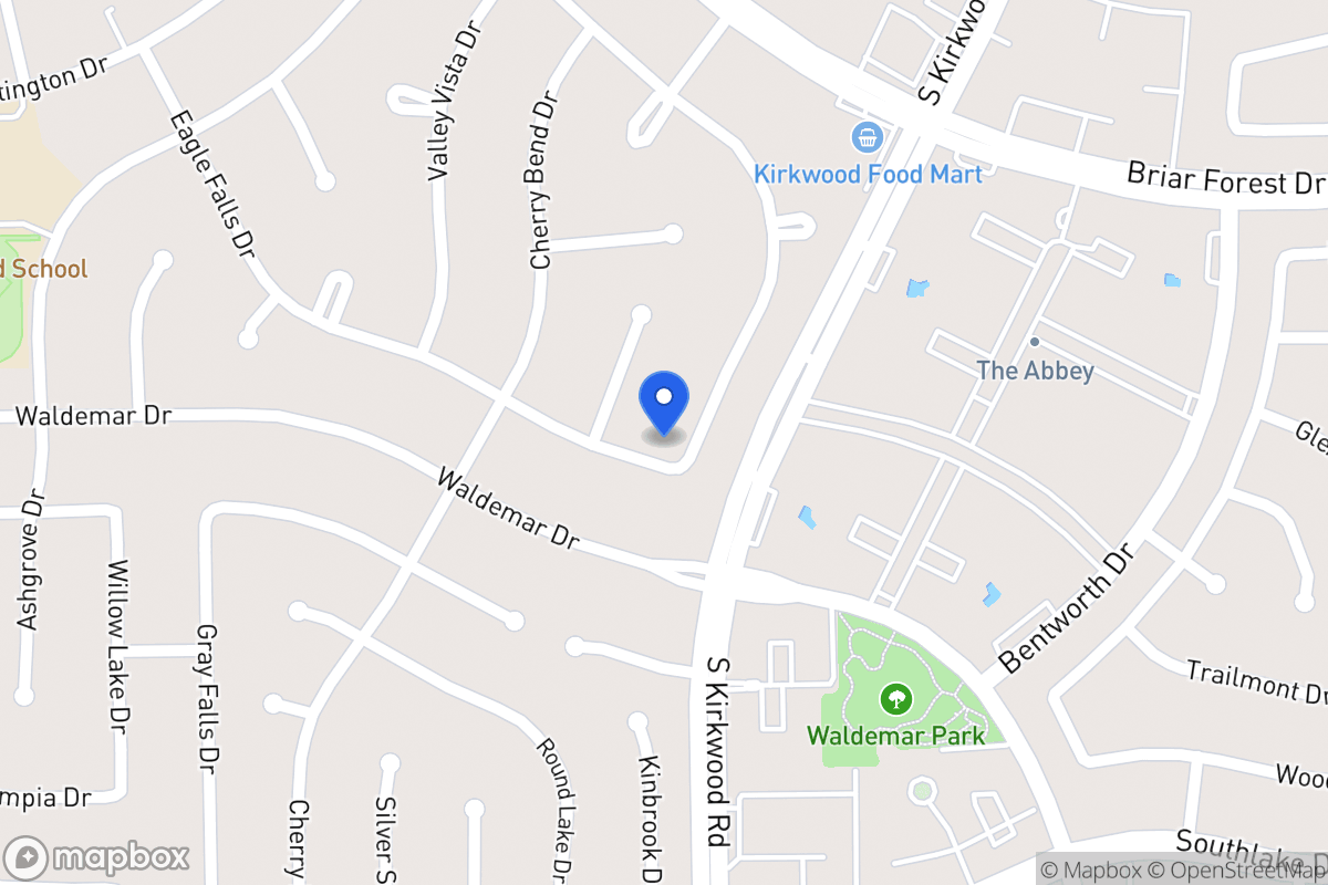 Map of 11807 Westmere Dr, Houston