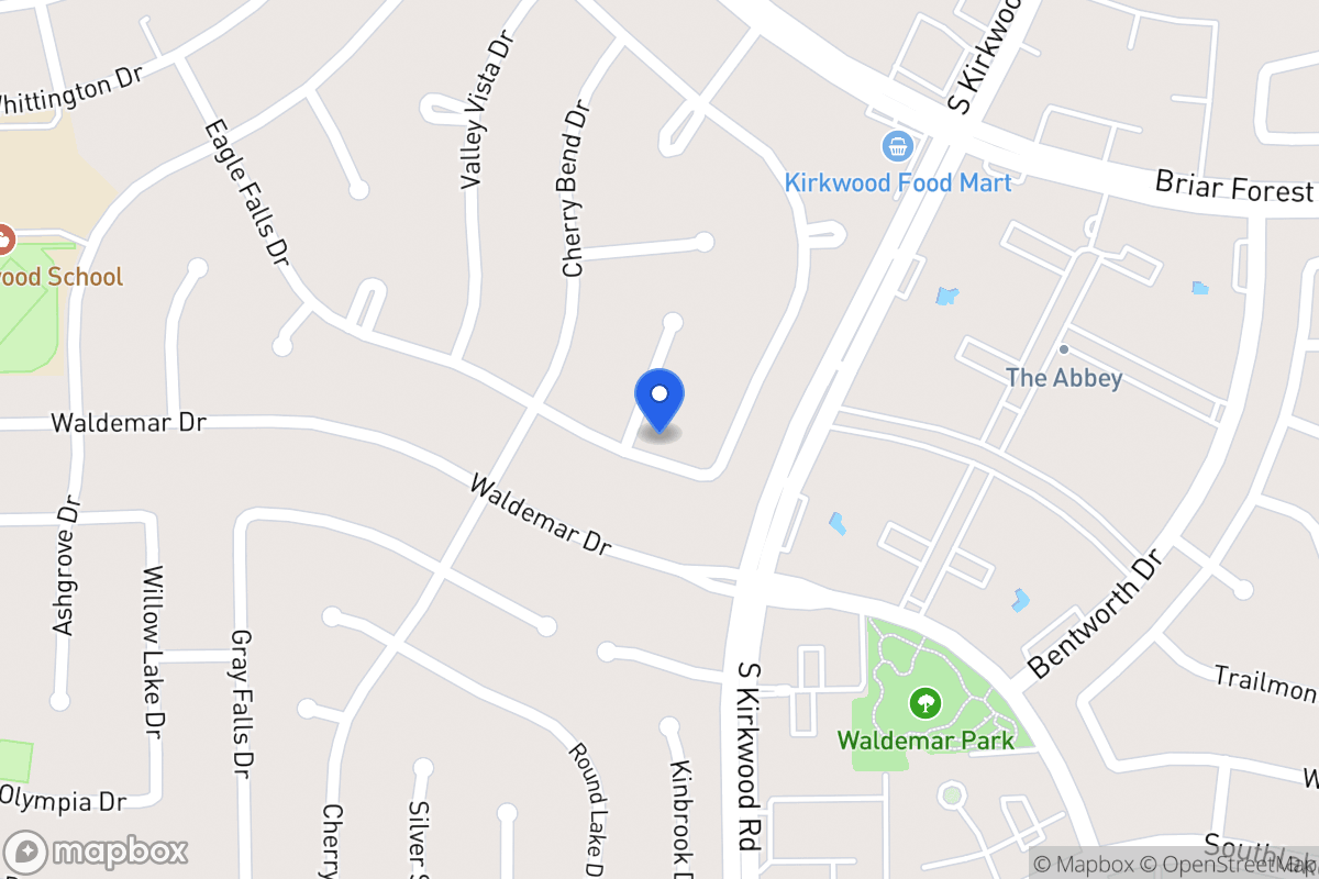 Map of 1827 Firhill Dr, Houston