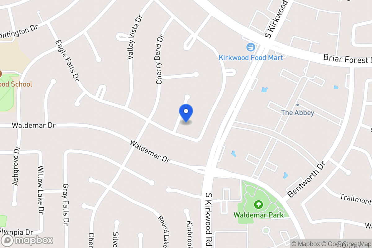Map of 1823 Firhill Dr, Houston