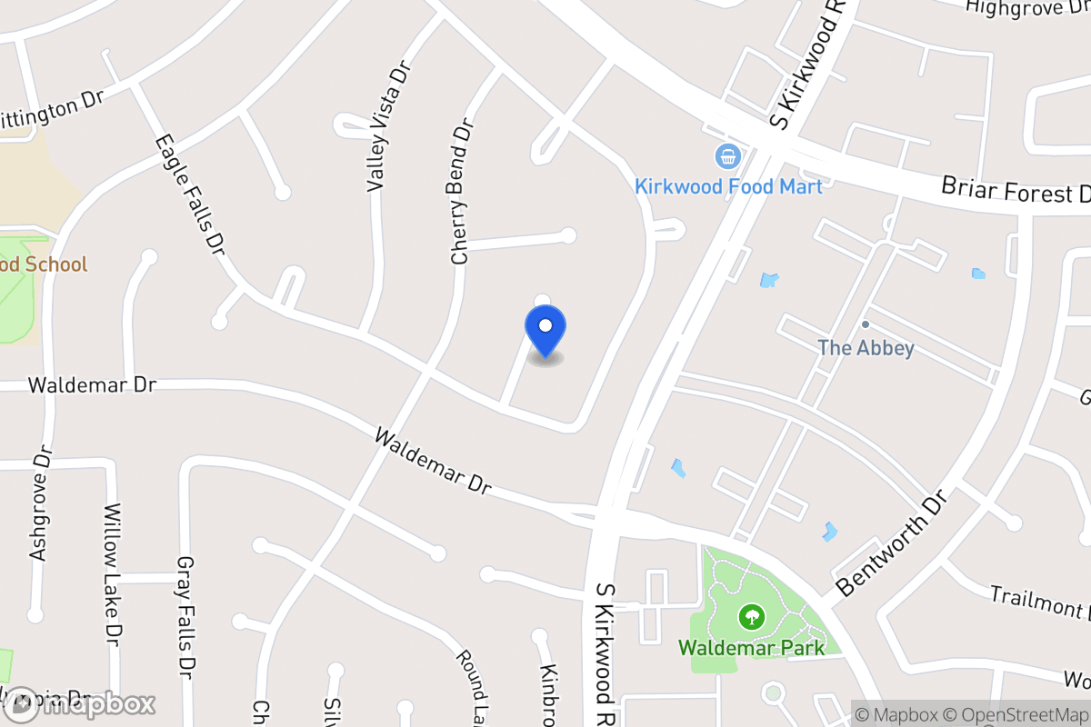 Map of 1819 Firhill Dr, Houston