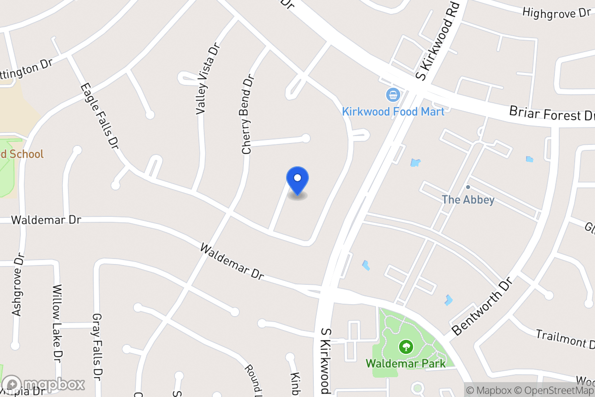 Map of 1815 Firhill Dr, Houston